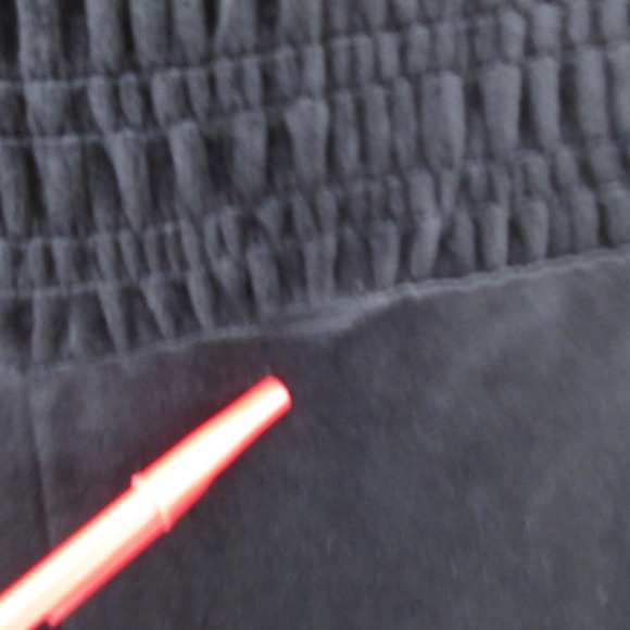 Juicy Couture Black Smocked Velour Jumpsuit Wide Leg Large Y2K Comfort Lounge - Picture 11 of 14